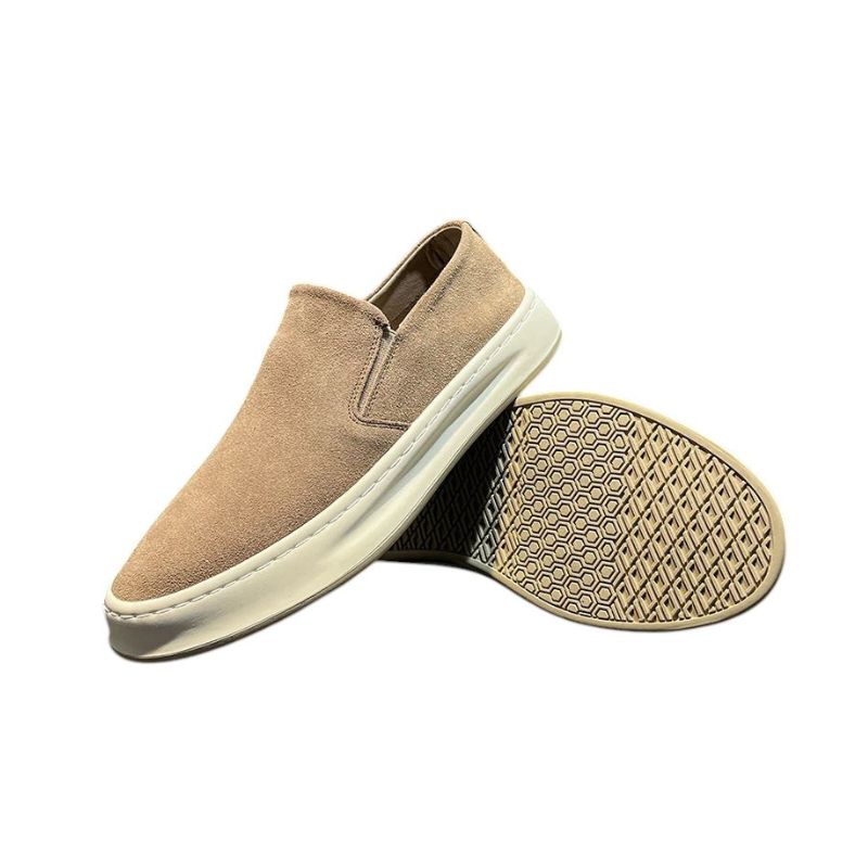 Mocasines de Ante con Detalle Elástico