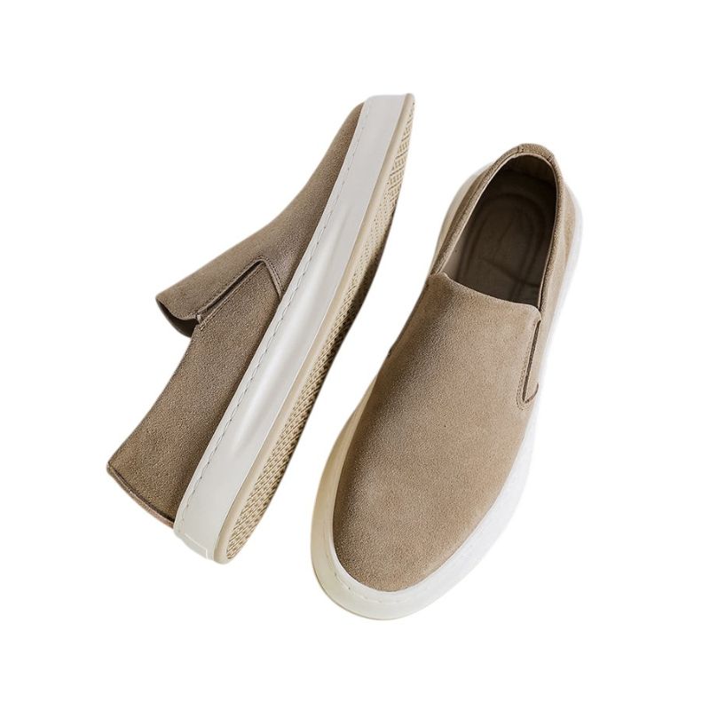 Mocasines de Ante con Detalle Elástico