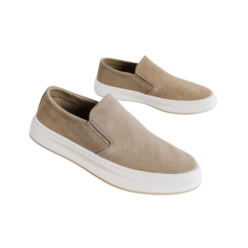 Mocasines de Ante con Detalle Elástico