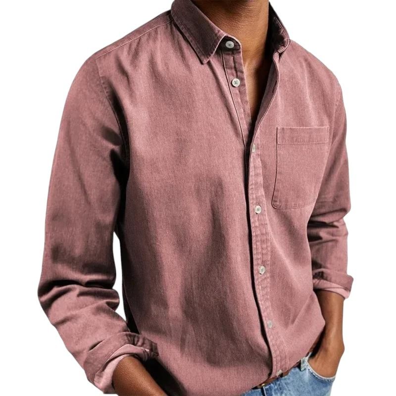 Camisa de Manga Larga de Corte Holgado
