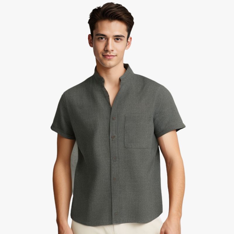 Camisa Bari de Algodón de Manga Corta