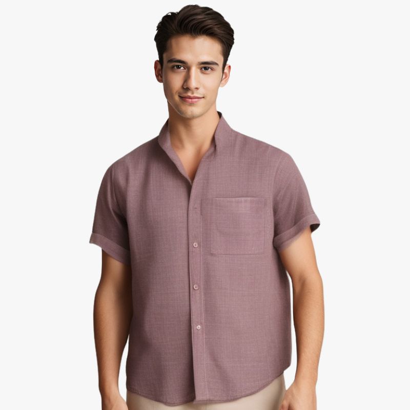 Camisa Bari de Algodón de Manga Corta