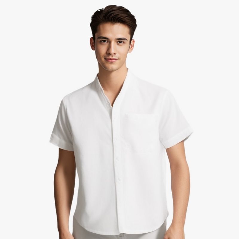 Camisa Bari de Algodón de Manga Corta
