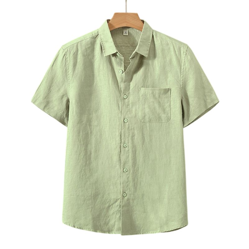 Camisa Capri de Lino y Manga Corta