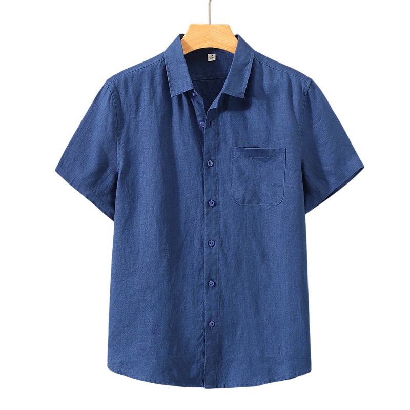 Camisa Capri de Lino y Manga Corta