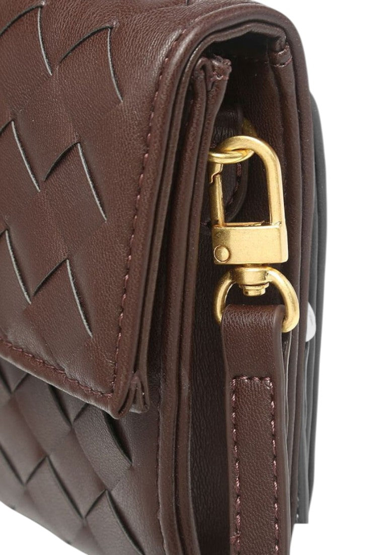 Bolso Clutch con Nudo Dorado