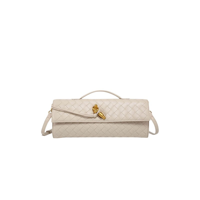 Bolso Clutch con Nudo Dorado