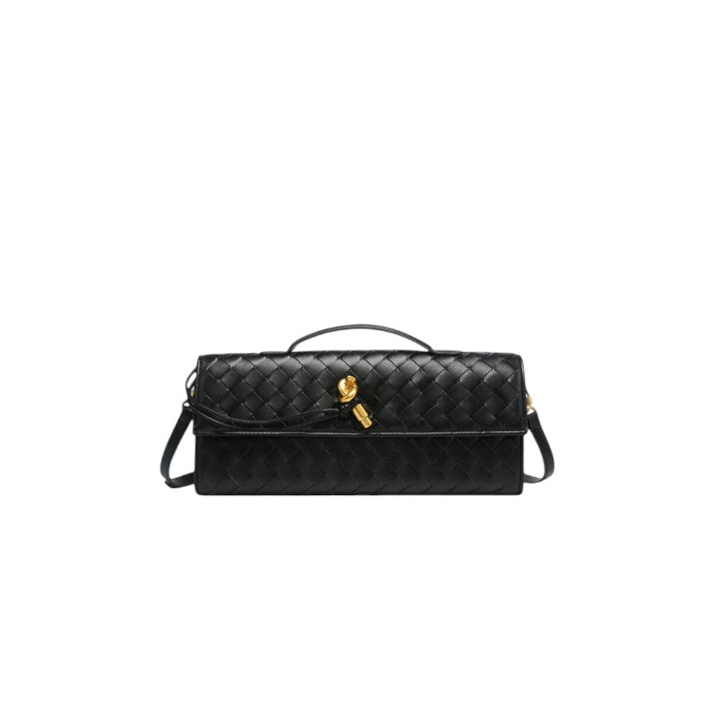 Bolso Clutch con Nudo Dorado