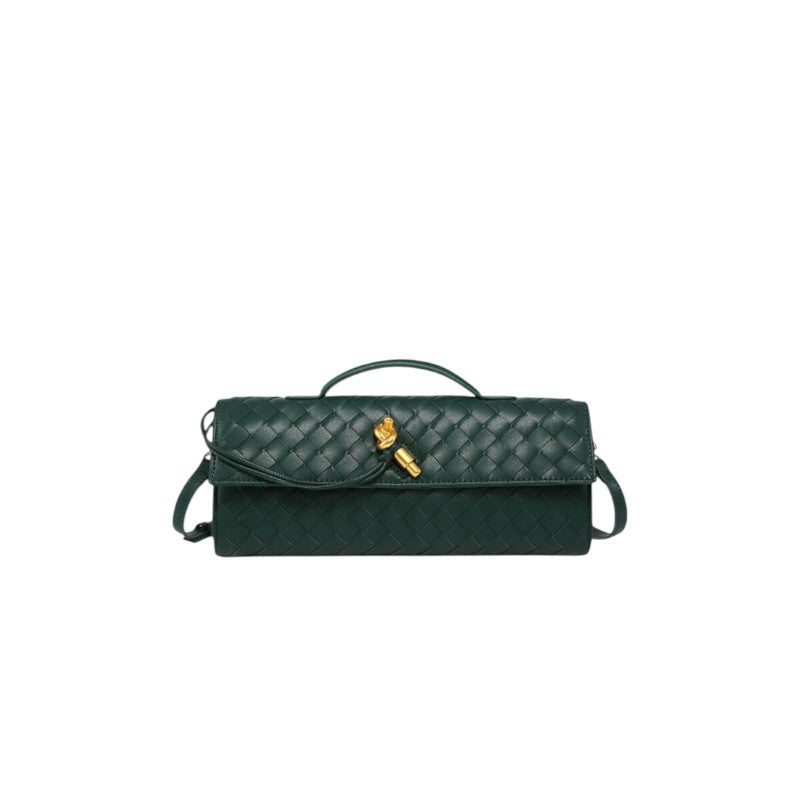 Bolso Clutch con Nudo Dorado