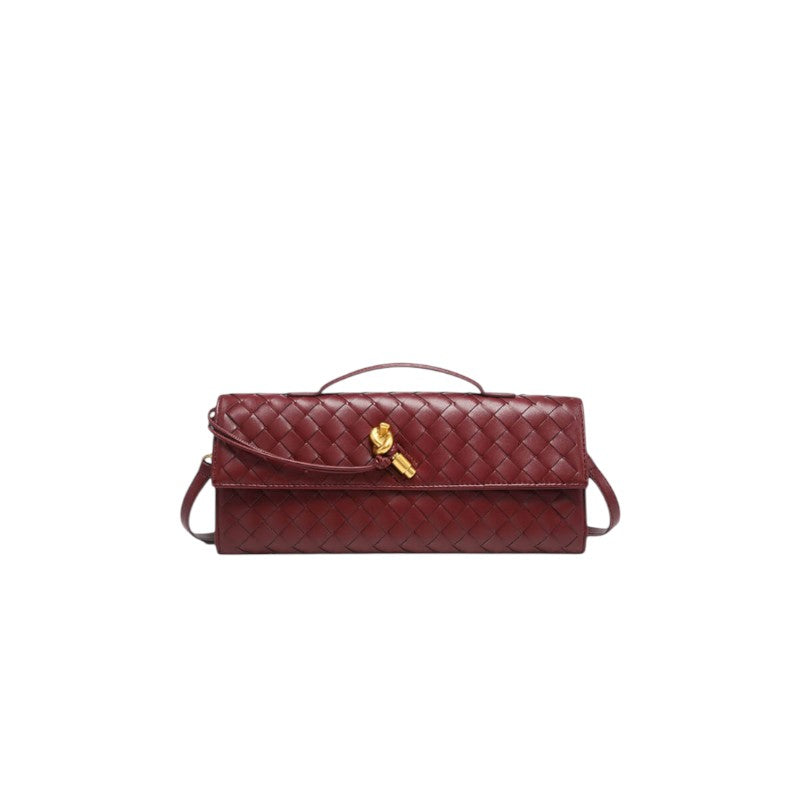 Bolso Clutch con Nudo Dorado