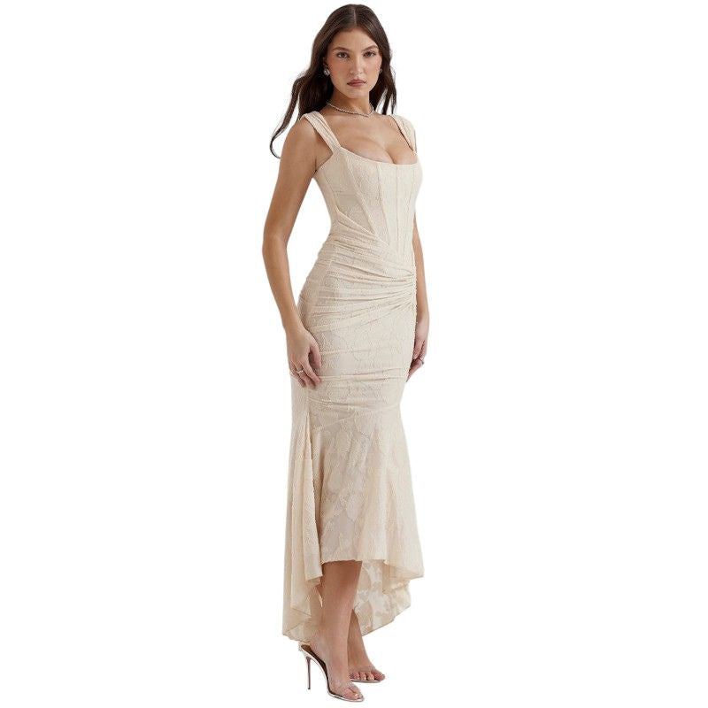 Vestido Vaporoso con Estilo Corsé