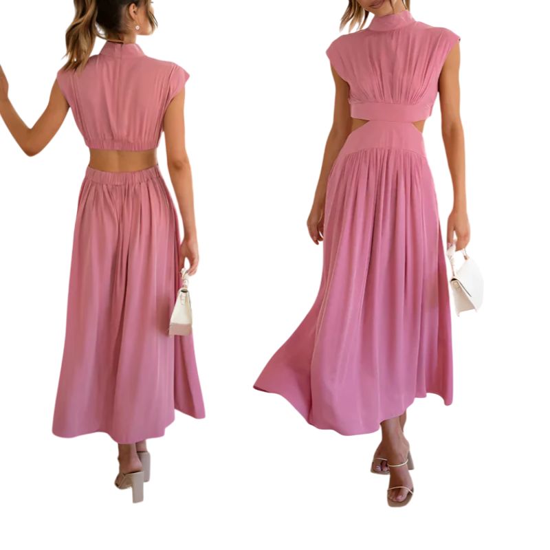 Vestido Largo con Espalda Abierta