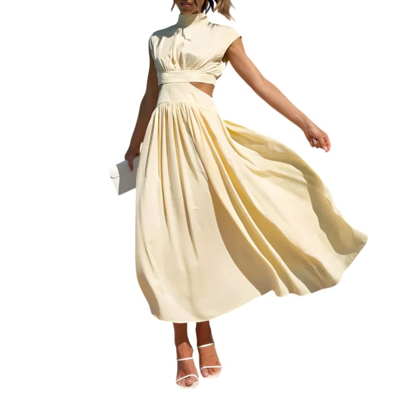 Vestido Largo con Espalda Abierta