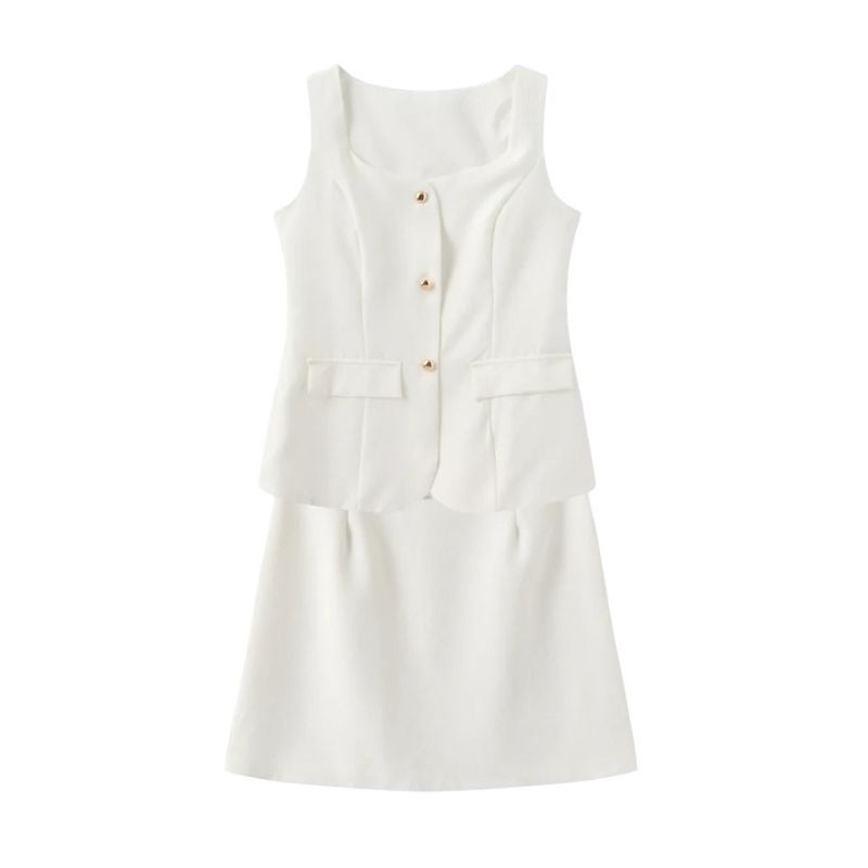 Conjunto Blanco de Chaleco