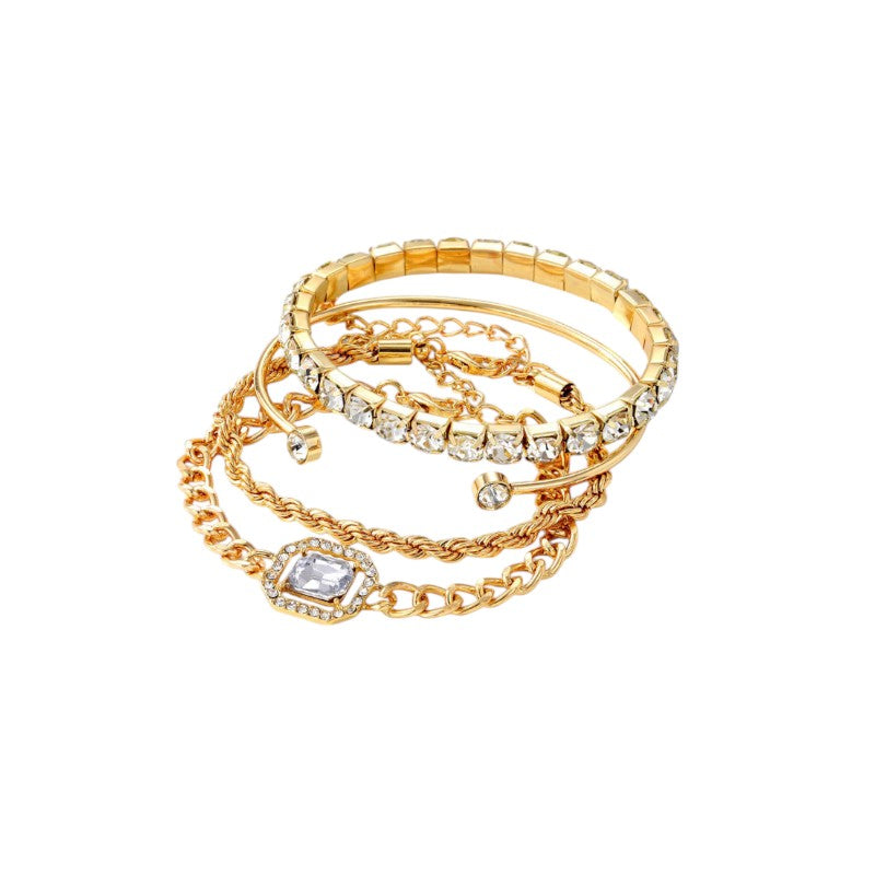 Conjunto de Pulseras con Tachuelas