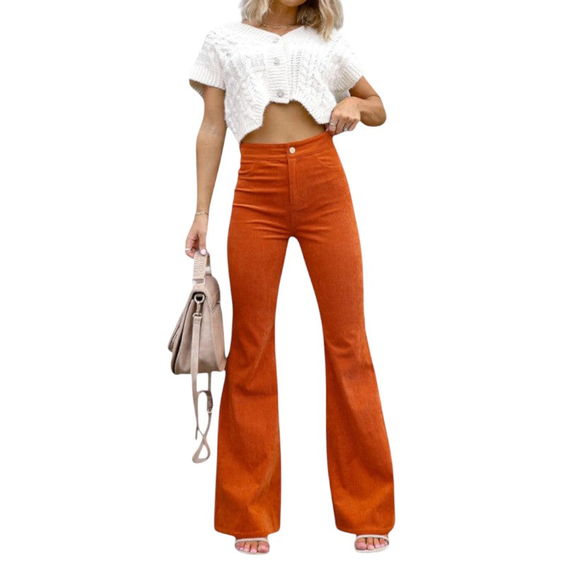 Wide Leg Velvet Pants