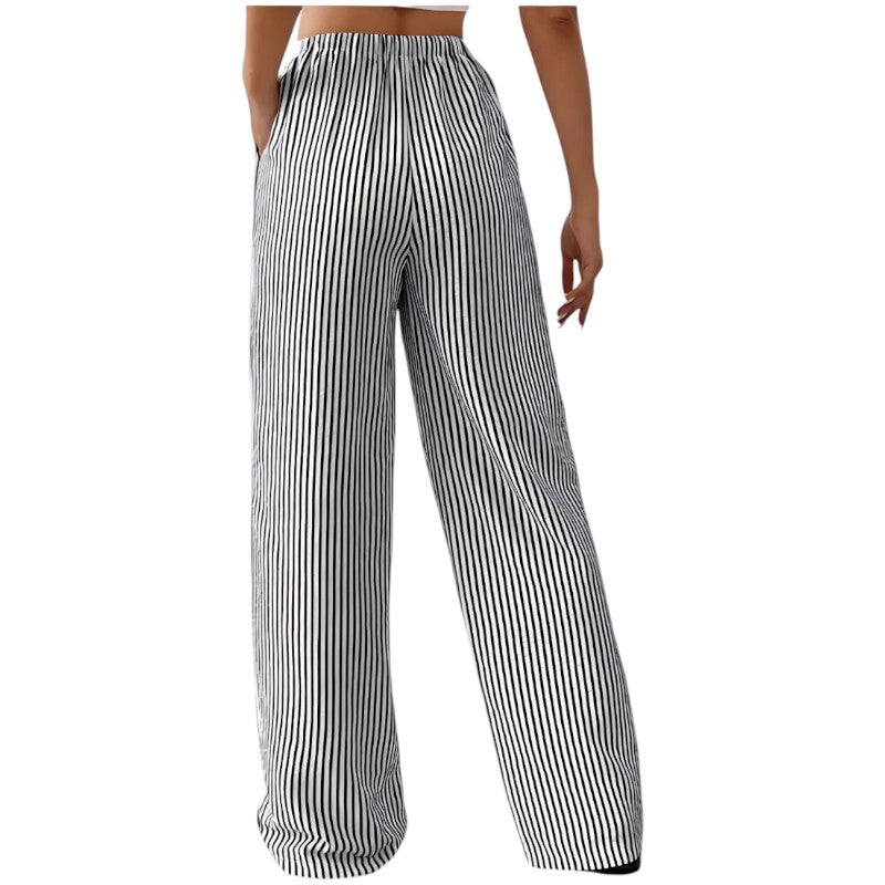 Striped Straight Pants
