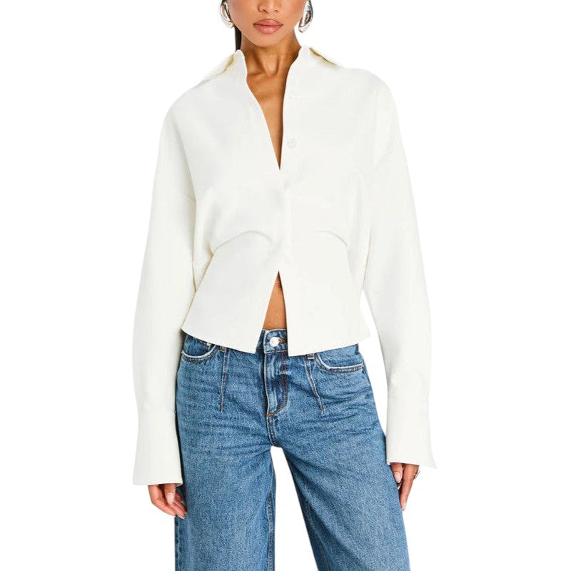 Camisa Drapada Abotonada