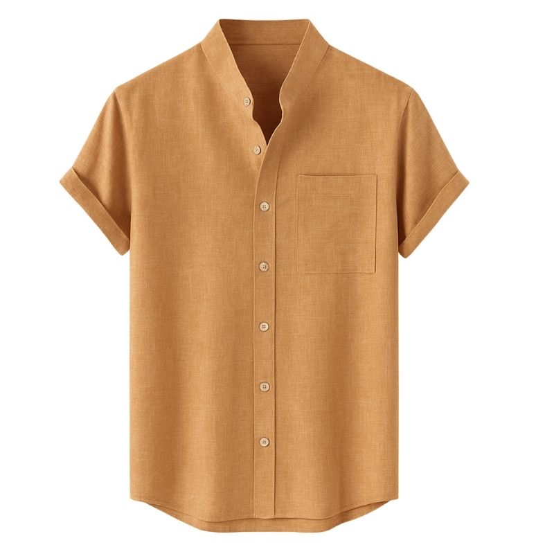 Camisa Bari de Algodón de Manga Corta