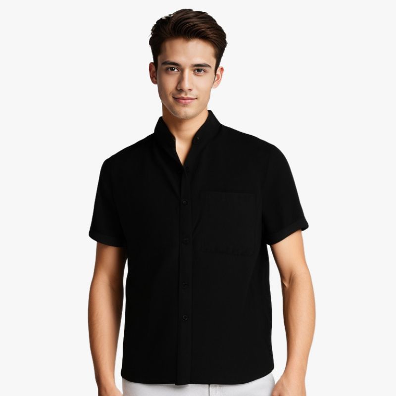 Camisa Bari de Algodón de Manga Corta