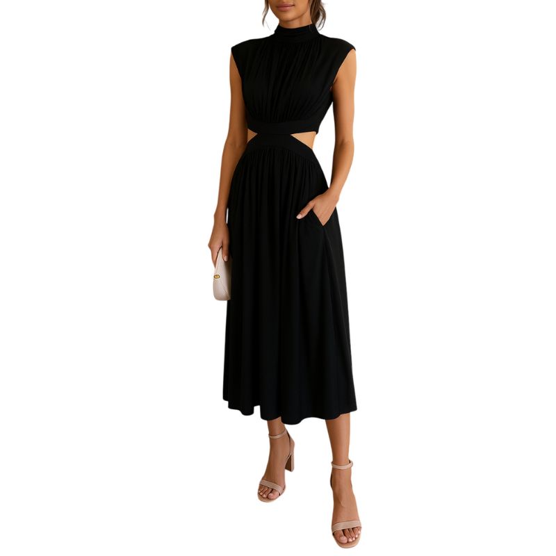 Vestido Largo con Espalda Abierta