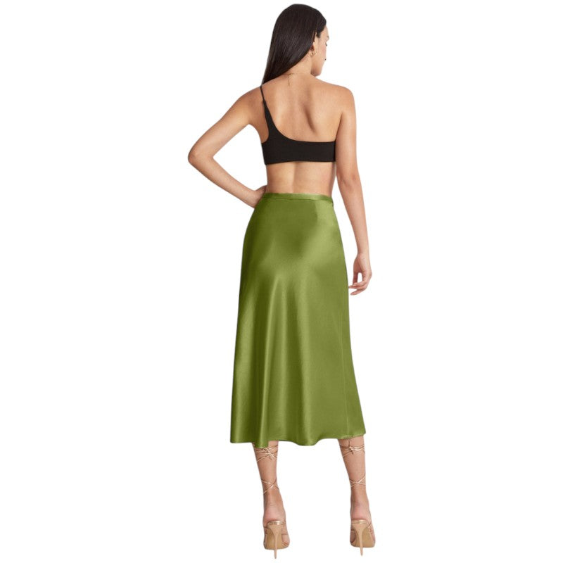 Falda Midi de Tiro Alto