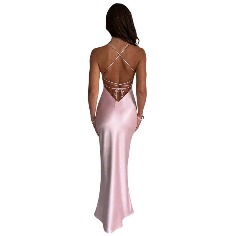Vestido Maxi de Satén