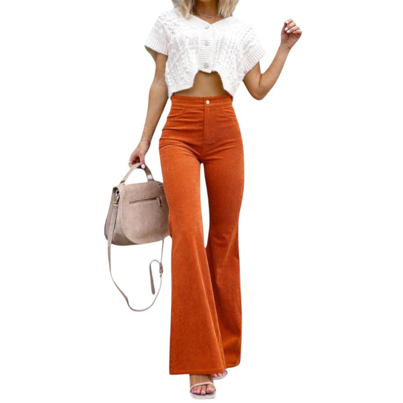 Wide Leg Velvet Pants