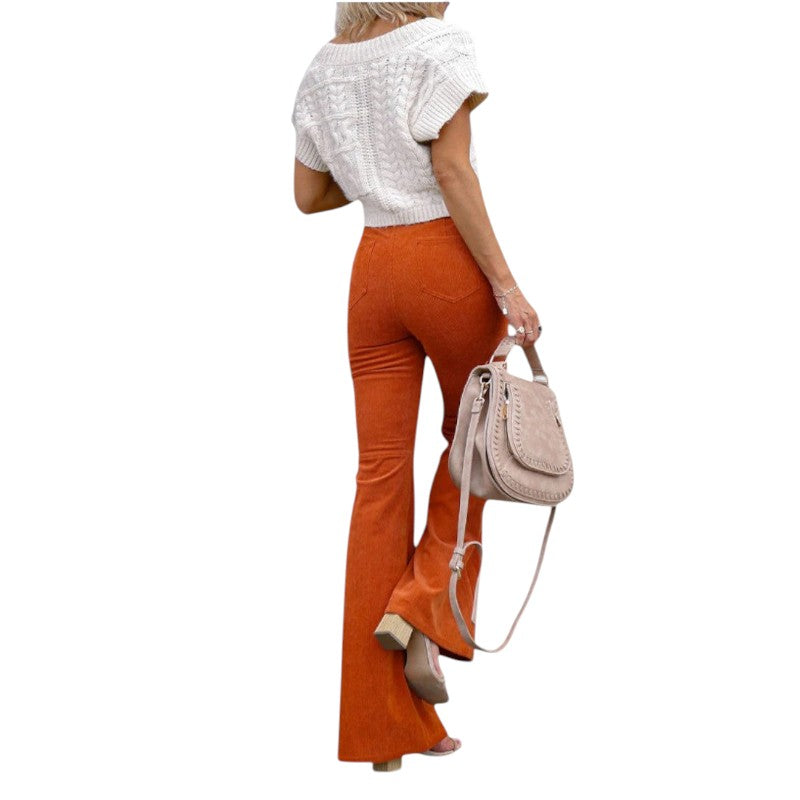 Wide Leg Velvet Pants